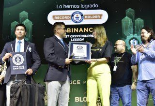 Binance y Talent Network rompen el Guinness World Record de la clase de criptomonedas más grande del mundo