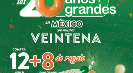 Krispy Kreme celebra 20 años en México